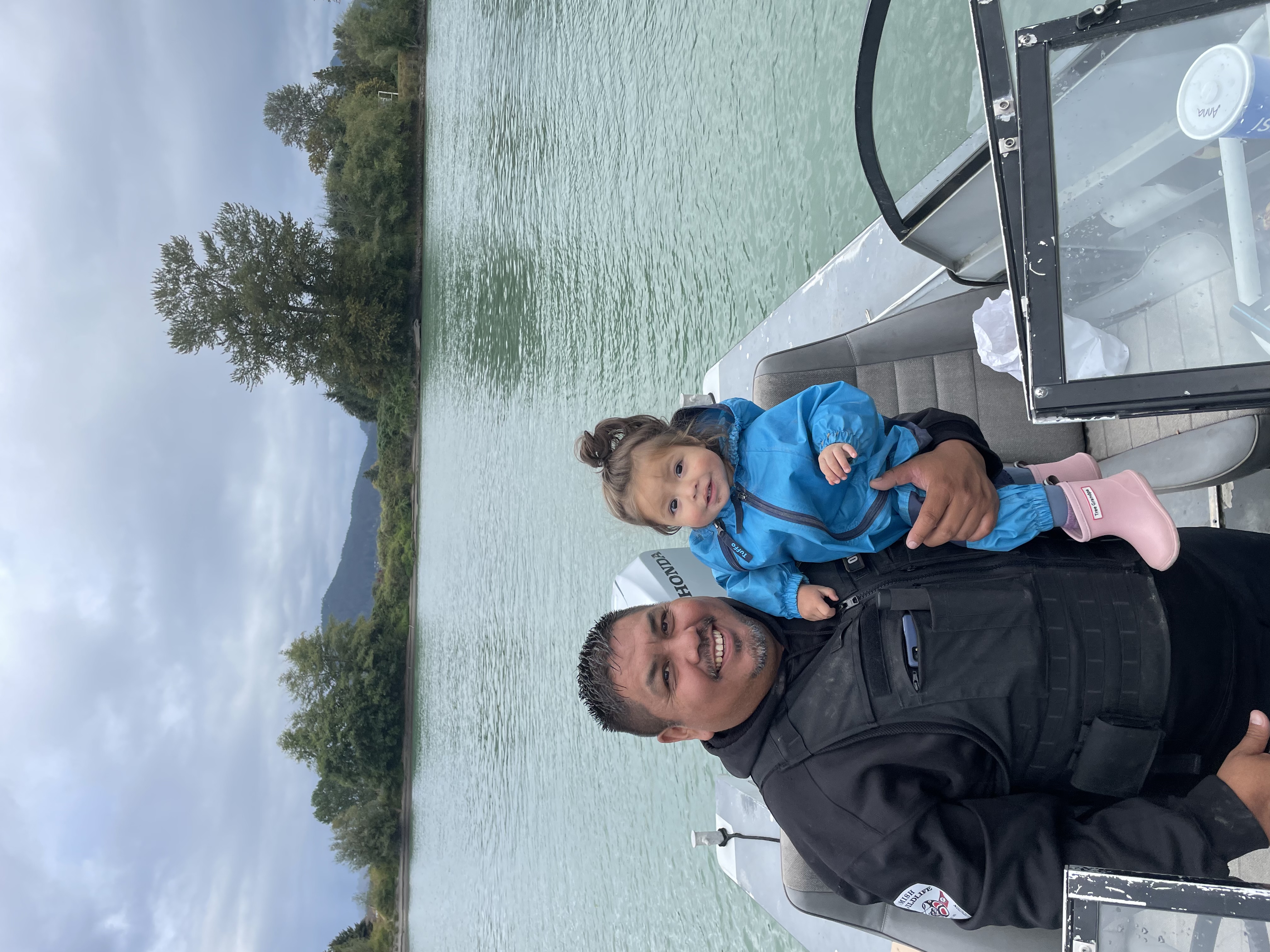 A first responder and his daughter